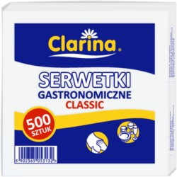 Serwetki gastronomiczne 15x15 500szt/op CLARINA/PERFECTO /60/
