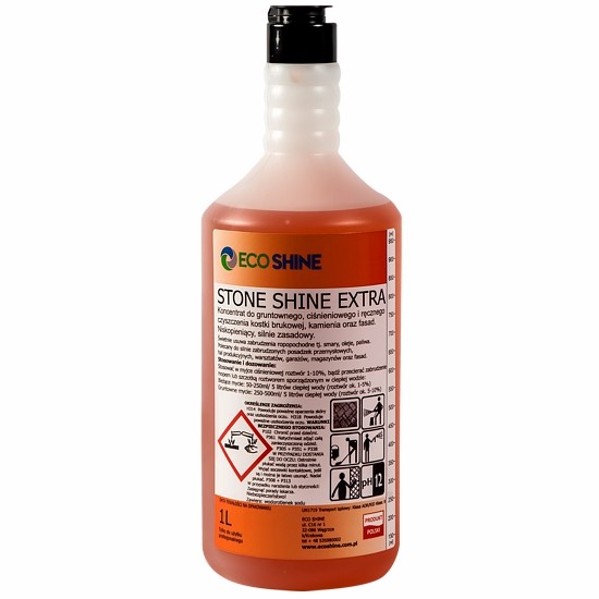 STONE SHINE EXTRA 1L preparat do ręcznego i ciśnieniowego mycia  betonu, kostki brukowej oraz kamienia