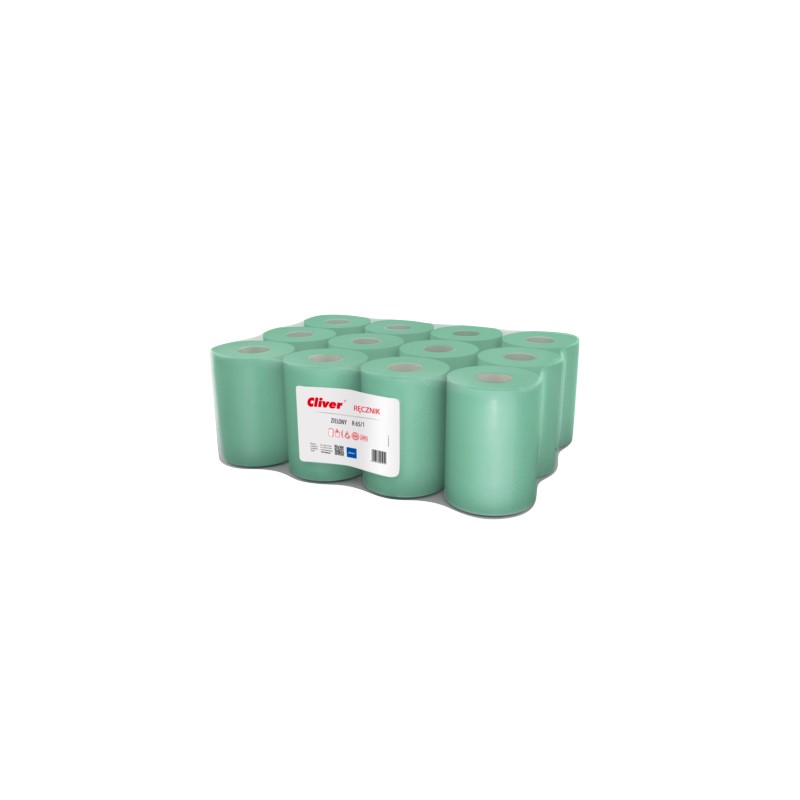 Ręcznik zielony MINI CLIVER r65/1 LAMIX 1 rolka (12) /5975/