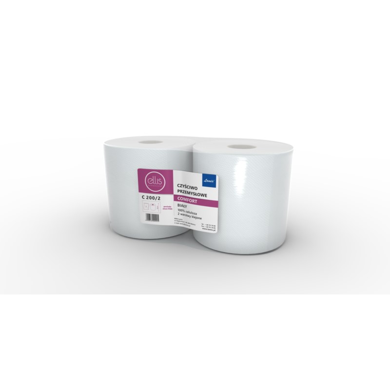 Czyściwo białe max comfort C250/2 celuloza ELLIS 1 rolka /0802/