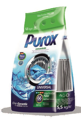 Proszek do prania PUROX Universal 5,5kg folia